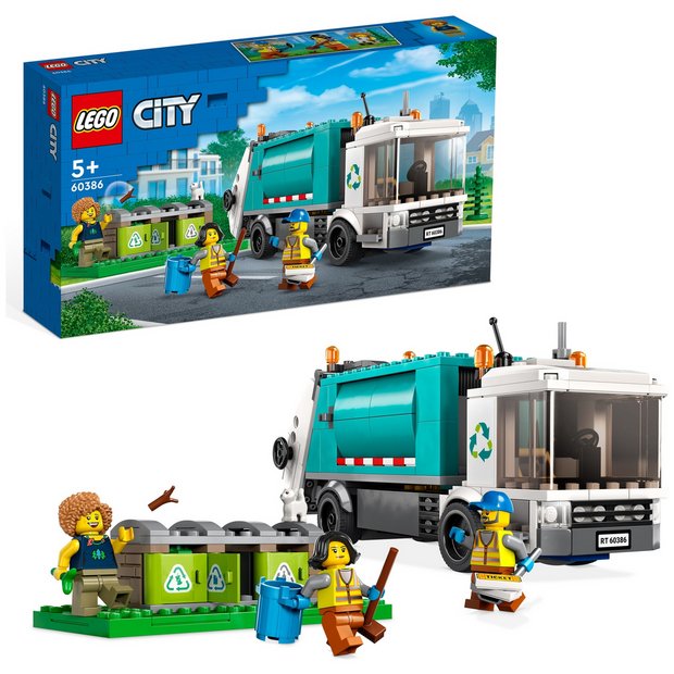 Buy LEGO City Recycling Truck Bin Lorry Toy Vehicle Set 60386