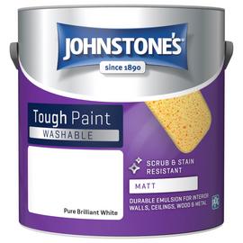 Johnstone's - Washable Matt Paint - Brilliant White - 2.5L