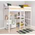 Stompa White High Sleeper, Desk, Cube Unit & Mattress