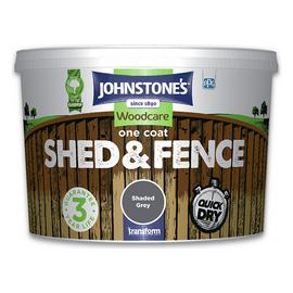 Johnstones One Coat Shed and Fence - Shaded Grey, 9L