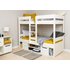 Stompa White Bunk Bed with Storage