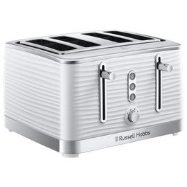 Russell Hobbs Inspire 4 Slice White Plastic Toaster 24380