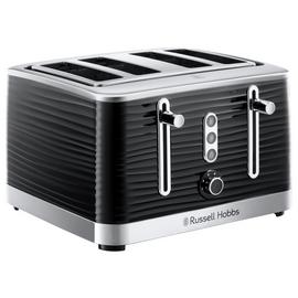 Russell Hobbs Inspire 4 Slice Black Plastic Toaster 24381