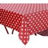 HOME PVC Red Polka Dot Table Cloth