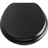 Argos Home Solid Wood Slow Close Toilet Seat - Black