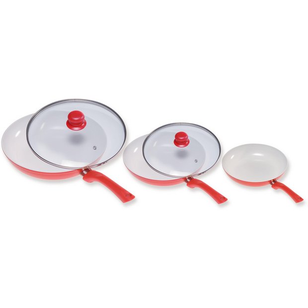 Buy Ceramicore 3 Piece Pan Set and Lids at Argos.co.uk Your Online