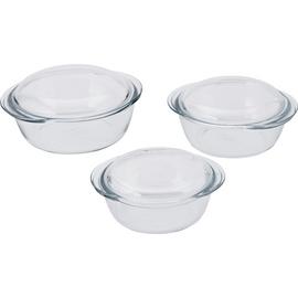 Pyrex 3 Piece Clear Casserole Set