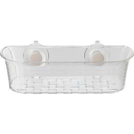 Croydex Press 'n' Lock 1.2 Litre Storage Basket - Clear