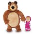 Masha and the Bear Soft Toy Bear and Masha Doll