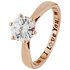 Moon and Back 9ct Rose Gold Plated Silver 'I Love You' Ring