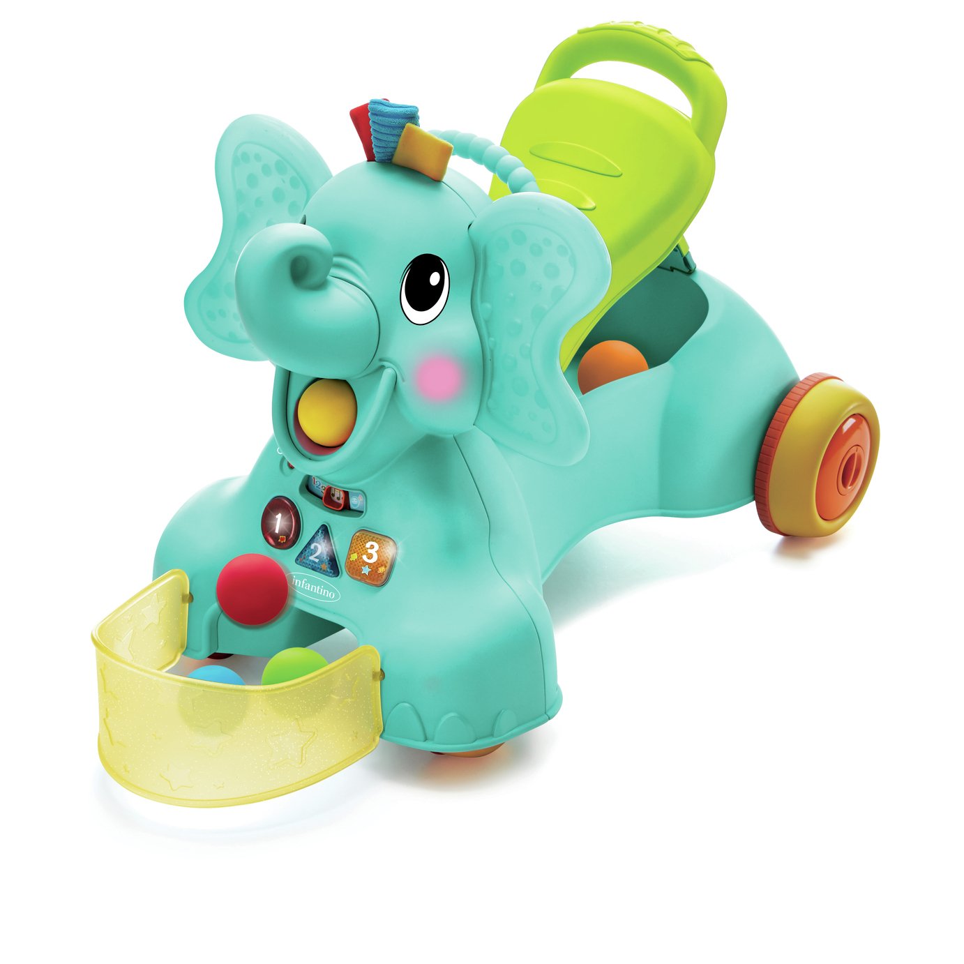 fisher price 3 in 1 bounce stride and ride elephant argos