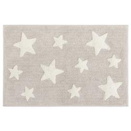 Habitat Christmas Embossed Star Bath Mat - Natural