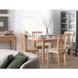 Argos Home Banbury Pair of Solid Wood Dining Chairs- Natural