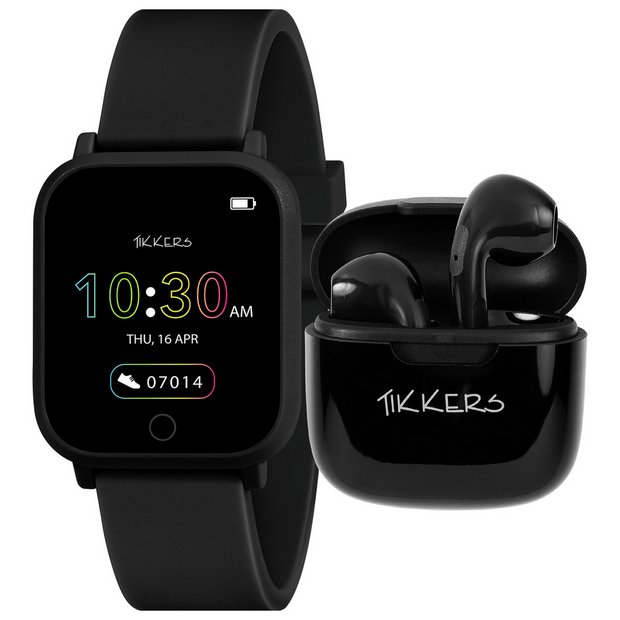 Buy Tikkers Teen Series 10 Black Smart Watch and Earbud Set Kids