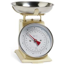 Habitat Stainless Steel Mechanical Kitchen Scale - Cream