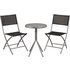 Argos Home Kara 2 Seater Metal Bistro Set - Black & Silver