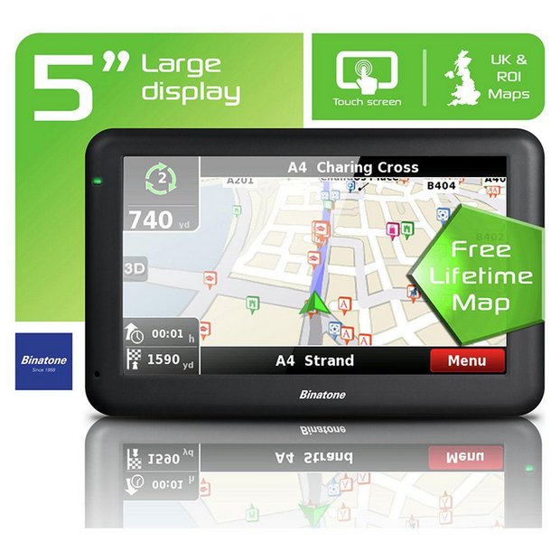 Buy Binatone U505 5 Inch Sat Nav Lifetime Maps Uk & ROI at Argos.co.uk