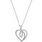 Revere 9ct White Gold 0.25ct tw Diamond 18 Inch Necklace