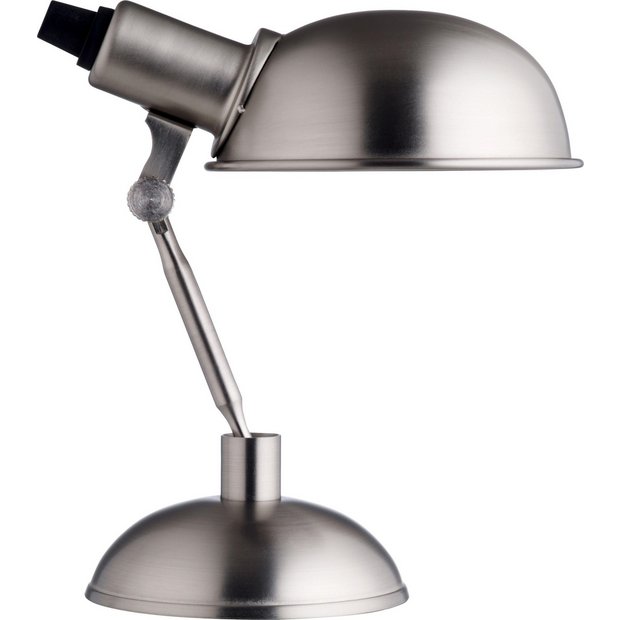 Buy Habitat Tommy Desk Lamp Silver at Argos.co.uk Your Online Shop
