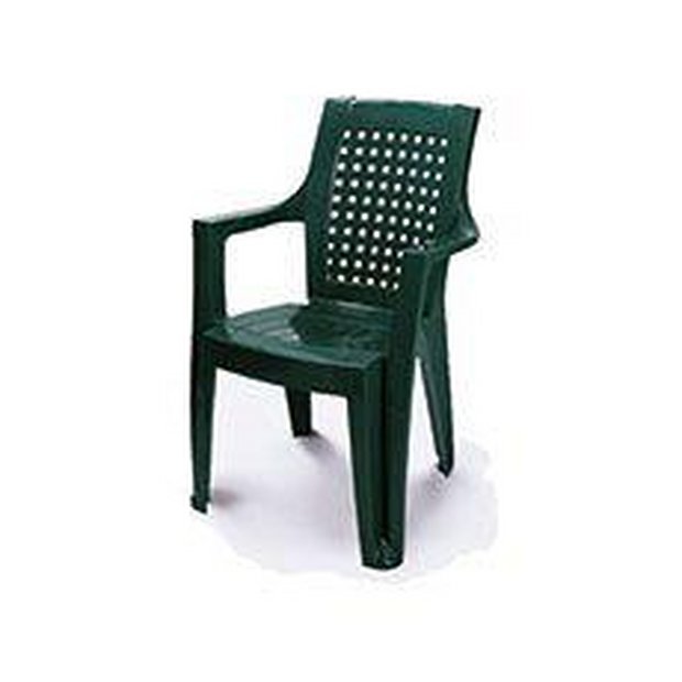 Buy High Back Stacking Garden Chair - Green at Argos.co.uk - Your