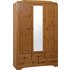 Argos Home Nordic 3 Door 5 Drawer Mirror Wardrobe - Pine