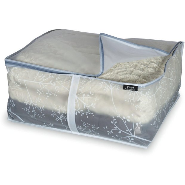 Buy White Leaf Peva 2 Piece Blanket Storage Set Medium at Argos.co.uk