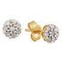 Revere 9ct Gold 0.25ct tw Diamond Cluster Earrings
