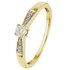 Revere 18ct Yellow Gold 0.10ct tw Diamond Solitaire Ring