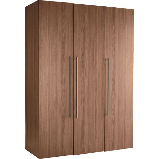Buy Hygena Atlas 3 Door Tall Wardrobe Walnut Effect at Argos.co.uk