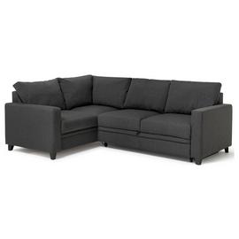 Habitat Seattle Left Hand Storage Corner Sofa Bed - Charcoal