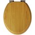 Argos Home Solid Wood Slow Close Toilet Seat - Light Oak