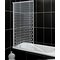Argos Home Framed White Spotted Single Bath & Shower Screen