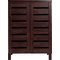 Argos Home Slatted Shoe Storage Cabinet - Mahogany Effect
