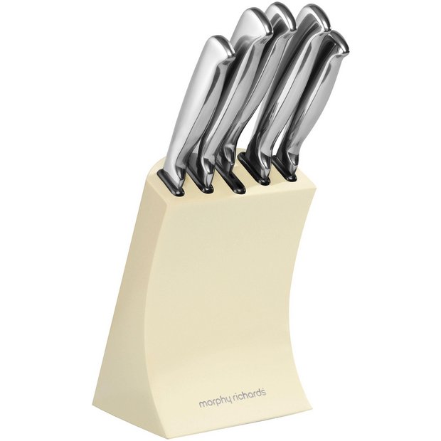 Buy Morphy Richards Accents 5 Piece Knife Block Cream at Argos.co.uk