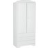 Argos Home Nordic 2 Door 3 Drawer Wardrobe - Soft White