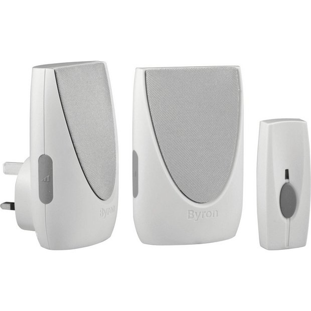 Buy Byron White 100m Plugin Wireless Twin Chime Doorbell Kit at Argos