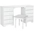 Argos Home Nordic 8 Drw Dressing Table & Stool - Soft White