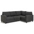 Argos Home Seattle Right Corner Fabric Sofa Bed - Charcoal