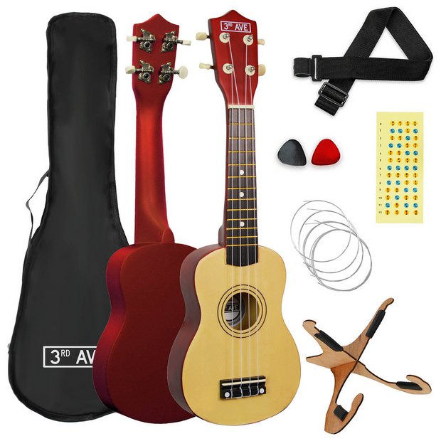 Buy 3rd Avenue Soprano Ukulele 21 Inch Beginner Pack Natural