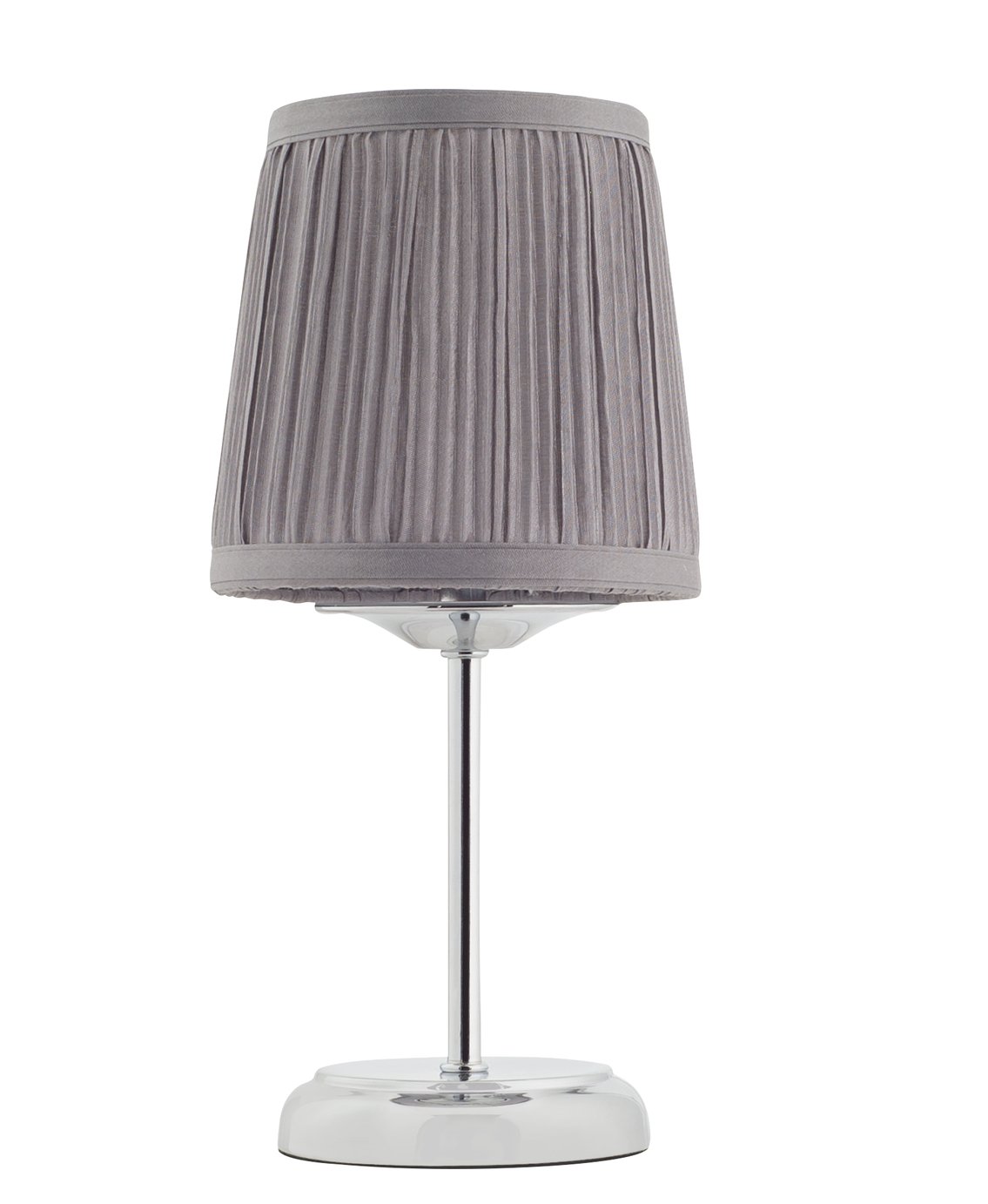 grey and white bedside lamps