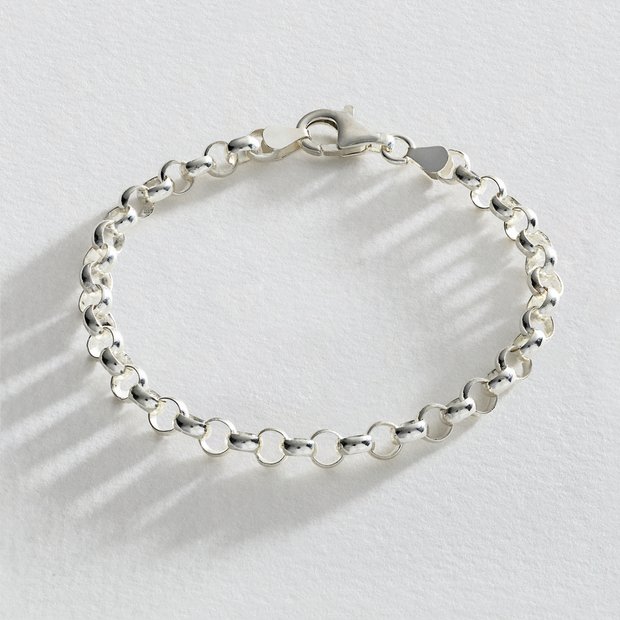 Silver belcher bracelet online womens