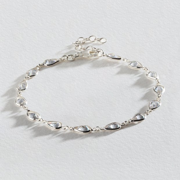 Ladies silver deals bracelets argos