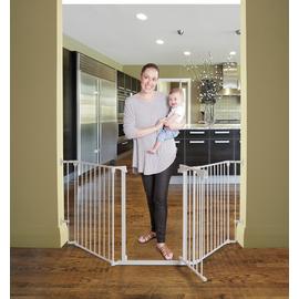 Dreambaby Newport 3-Panel Metal Adapta Barrier/Gate - White
