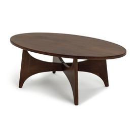 Habitat Mid Century Round Coffee Table - Brown