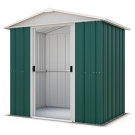 Yardmaster Deluxe Metal Shed with Support Frame - 6 x 4ft