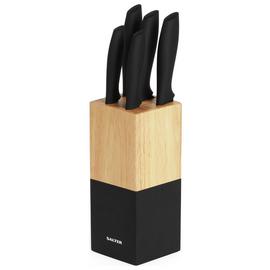 Salter 5 piece Knife Block Set - Black