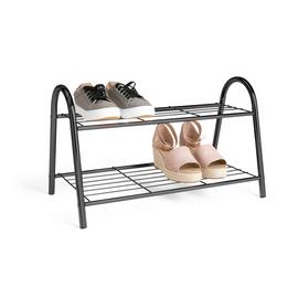 Habitat Boutique 2 Tier Shoe Rack - Black