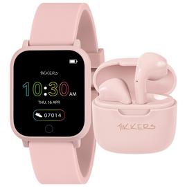 Tikkers Teen Series 10 Pink Smart Watch and Earbud Set