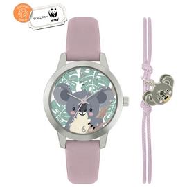 Tikkers x WWF - Koala Dial Watch and Koala Charm Bracelet