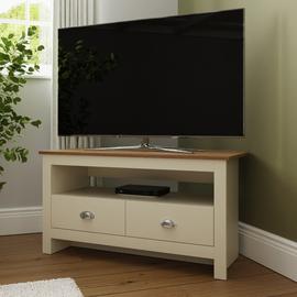GFW Lancaster 2 Drawer Corner TV Unit